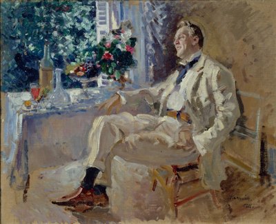 Porträtt av sångaren Feodor Ivanovich Chaliapin 1873-1938, 1911. av Konstantin Alexeyevich Korovin
