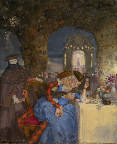 Rendezvous, c. 1918 av Konstantin Andreevic Somov