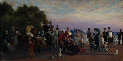 På ön Strelkas spott, 1870-talet av Konstantin Apollonovich Savitsky