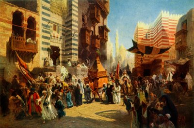 Den heliga mattans återkomst från Mecka till Kairo, 1876, 1965. av Konstantin Egorovich Makovsky