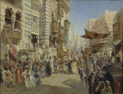 Överlämnandet av den heliga mattan i Kairo, 1876 av Konstantin Egorovich Makovsky