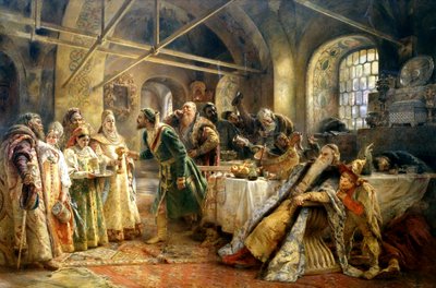 Kyssceremonin, 1895. av Konstantin Egorovich Makovsky