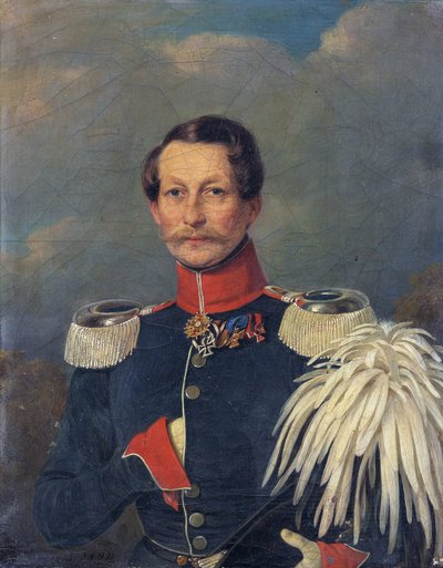 Adalbert de Prusse - Porträtt av prins Adalbert av Preussen (1811-1873) - Konstantin Johann Franz Cretius (1814-1901). Olja på duk av Konstantin Johann Franz Cretius