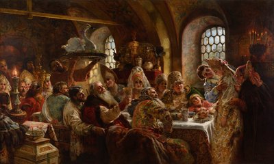 En Boyar Bröllopsfest av Konstantin Makovsky