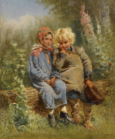 Ryska: "Bondebarn i vila" Bondebarn i vila av Konstantin Makovsky