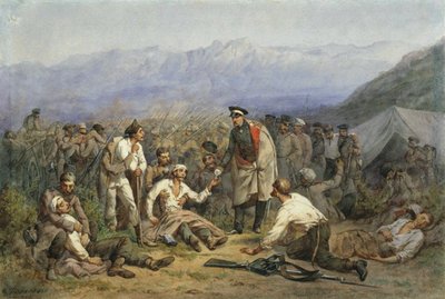 Efter striden. Scen från Krimkriget av Konstantin Nikolaevich Filippov