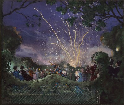 Fyrverkerier, 1929 av Konstantin Somov