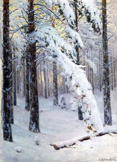 Vinterskog av Konstantin Yakovlevich Kryzhitsky
