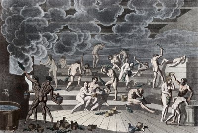 Ett ryskt badhus, 1811 av Korneev