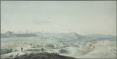 Utsikt över Konstantinogorsk fästning från berget Mashuk, 1805 av Korneev
