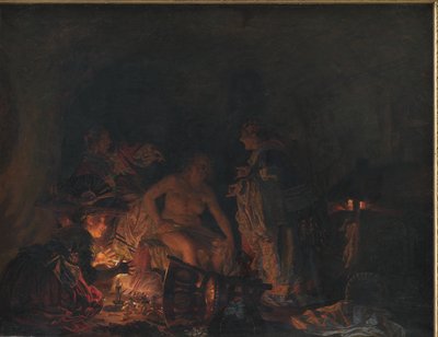 Leonora Christina undersöks i fängelse av Kristian Zahrtmann