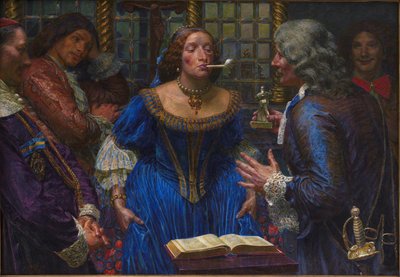 Drottning Christina i Palazzo Corsini av Kristian Zahrtmann
