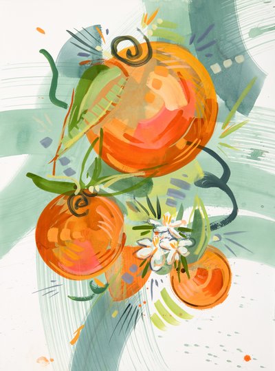 Livfulla apelsinblommor av Kristin Cronic