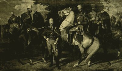 Officerare vid Károlyi husarregemente 1849 av Károly Lotz