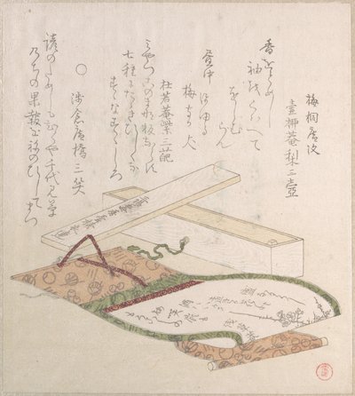 Kakemono och dess ask av Kubo Shunman