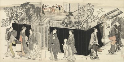 Återvänder från en poesisamling, c.1785-89 av Kubo Shunman