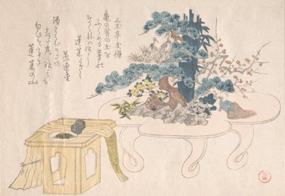 Shimadai och Sambo, 1800-talet. av Kubo Shunman