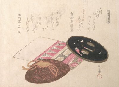 Tsuba Sword Guard and Bags, 1800-talet. av Kubo Shunman