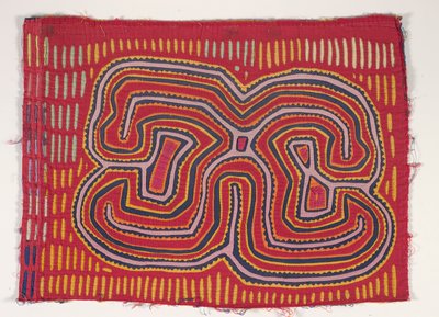 Skjortpanel (mola), ca 1950 (applicerad bomull) av Kuna Indian Culture
