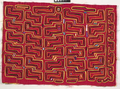 Skjortpanel (mola), ca 1950 (applicerad bomull) av Kuna Indian Culture