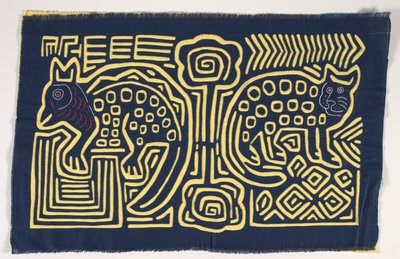 Skjortpanel (mola), ca 1950 (applicerad bomull) av Kuna Indian Culture