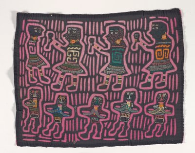 Skjortpanel (mola), ca 1950 (applicerad bomull) av Kuna Indian Culture