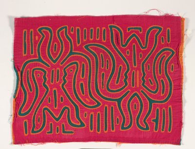 Skjortpanel (mola), ca 1950 (applicerad bomull) av Kuna Indian Culture