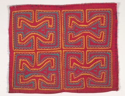 Skjortpanel (mola), ca 1950 (applicerad bomull) av Kuna Indian Culture