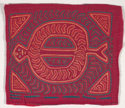 Skjorta panel (mola) (applicerad bomull) av Kuna Indian Culture