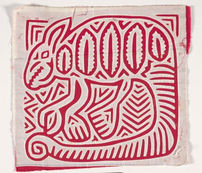 Skjorta panel (mola) (applicerad bomull) av Kuna Indian Culture