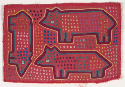 Skjorta panel (mola) (applicerad bomull) av Kuna Indian Culture