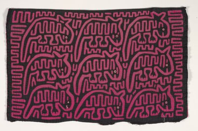 Skjorta panel (mola) (applicerad bomull) av Kuna Indian Culture