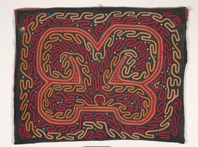 Skjorta panel (mola) (applicerad bomull) av Kuna Indian Culture