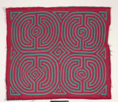 Skjorta panel (mola) (applicerad bomull) av Kuna Indian Culture