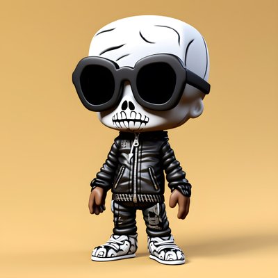 Chibi lilla skelett 2 av Kurt Heppke