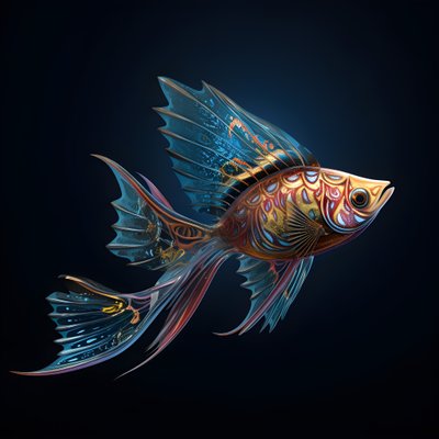 En flygande fisk 1 av Kurt Heppke