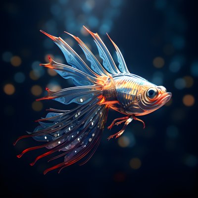 En flygande fisk 2 av Kurt Heppke