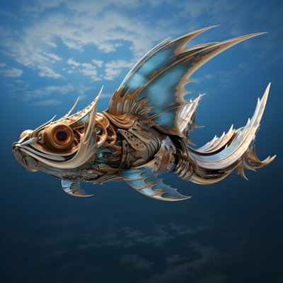 En flygande fisk 4 av Kurt Heppke