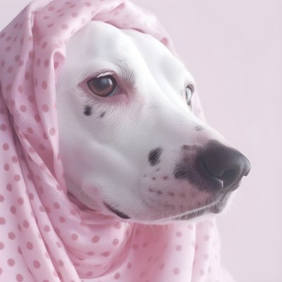 Fascinerande närbild av grisrosa på vita djurdalmatiska fläckar i moirémönster 4 av Kurt Heppke
