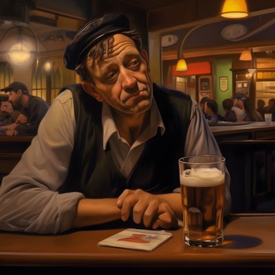 Fotorealistisk österrikisk man i arbetskläder.  3 av Kurt Heppke