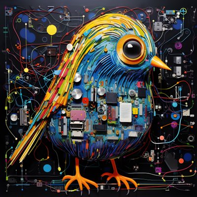 Graffiti Vogel 4 av Kurt Heppke