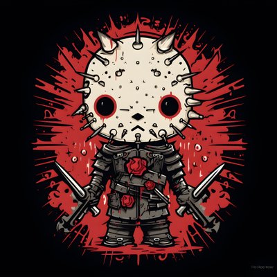 Hello Kitty als Pinhead Shirt Design 1 av Kurt Heppke