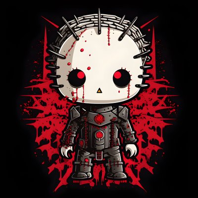 Hello Kitty als Pinhead Shirt Design 2 av Kurt Heppke