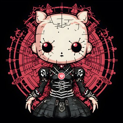 Hello Kitty als Pinhead Shirt Design 3 av Kurt Heppke