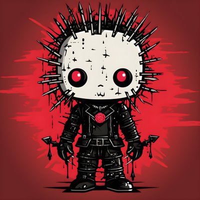 Hello Kitty als Pinhead Shirt Design 4 av Kurt Heppke