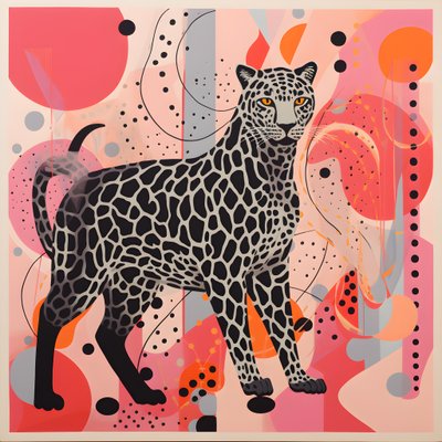 Leopardränder med virvlar och rosetter 3 av Kurt Heppke