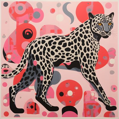 Leopardränder med virvlar och rosetter 4 av Kurt Heppke