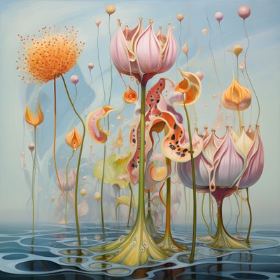 Lotusblumensamenschoten 4 av Kurt Heppke