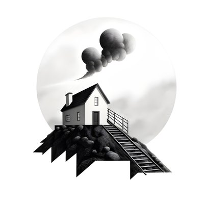en illustration av ett hus med solpaneler på, med en stor pil bakom som pekar åt höger och uppåt 2 av Kurt Heppke