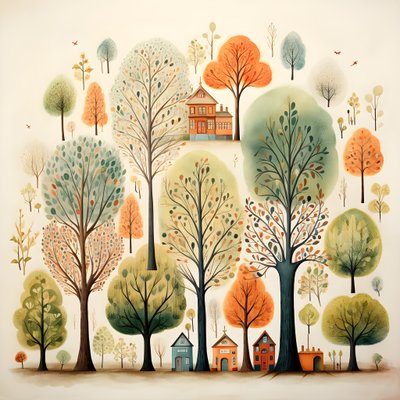 barns illustrationsträd 2 av Kurt Heppke